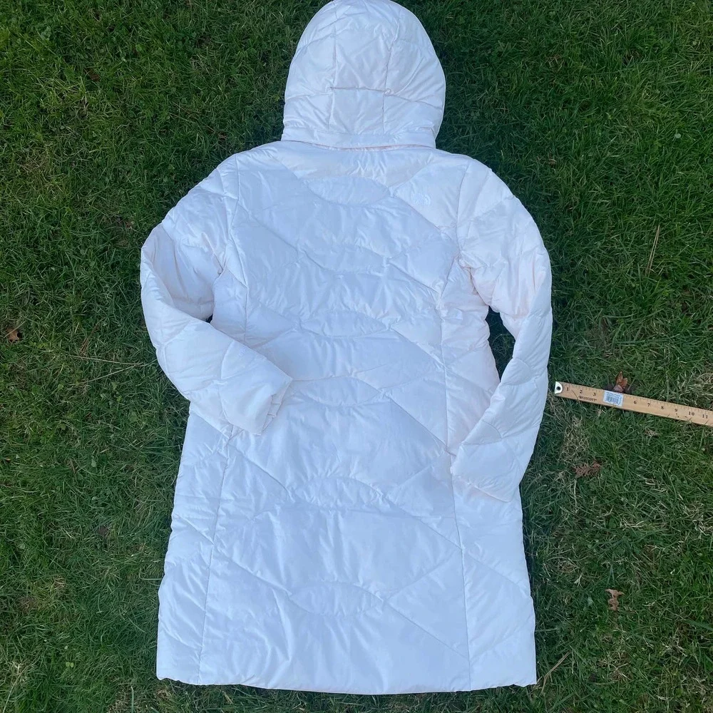 NWT The North Face Miss Metro II Hooded Water Resistant Down Parka GARDENIA(XL)